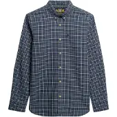 Superdry for man. M4011042A Premium Check Oxford shirt blue (XXL), Casual, Cotton, Long sleeve