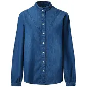 Pepe Jeans for woman. PL30512035A0 Shirt Regular Denim blue (M), Casual, Cotton, Long sleeve