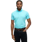 Superdry for man. M1110440A Essential blue knitted polo shirt (M), Casual, Cotton, Short sleeve