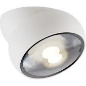 Pure LED-downlight Move, hvit, Ø 12 cm, metall/glass