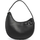 Ralph Lauren for woman. 431980156002 Large Tasha shoulder bag in black leather (OSFA), Casual
