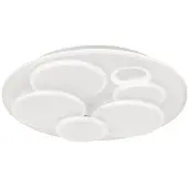 Fischer & Honsel Leuchten LED-taklampe Dots, hvit, Ø 50 cm, metall/akryl, CCT