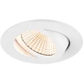 SLV LED-innfelt takspot New Tria, rund, hvit, 2 700 K, 60°