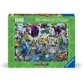 Ravensburger Minecraft Mobs-puslespill (12000422) 1000 Stykker