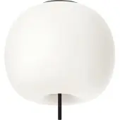 Kdln taklampe Kushi XL, svart/hvit, Ø 43 cm, glass