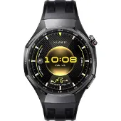 Huawei Watch GT 6 Pro - 46 mm - titanium alloy - smartklokke med stropp - fluorelastomer - svart - håndleddstørrelse: 140-210 mm - display 1.47 - Bluetooth 6.0 BR/EDR + BLE, NFC - 54.7 g - svart