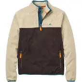 Passenger Set Off Recycled Polar 1/4 Zip Half-Zip Fleecegenser brun