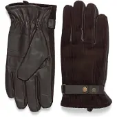 Barbour for man. MGL0137 Brown Nelson leather gloves (L), Casual