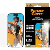 PanzerGlass - Skjermbeskyttelse for mobiltelefon - anti-refleksjonsbeskyttelse, med EasyAligner - glass - for Apple iPhone 17 Pro