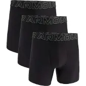 Under Armour Perf Tech 6in 3-pakk Svart