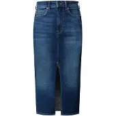 Pepe Jeans Midi Denim Høy Midje Midi-skjørt