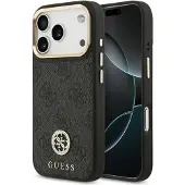GUESS 4G Strass Logo MagSafe-etui for iPhone 17 Pro - svart
