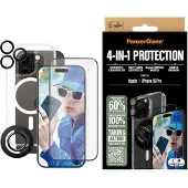 PanzerGlass 4-in-1 Protection Bundle iPhone 16 Pro, Apple, Apple - iPhone 16 Pro, Tørr påføring, Ripebestandig, Sjokkresistent, Gjennomsiktig, 1 stykker