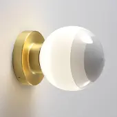 Marset LED-vegglampe Dipping Light A2, hvit/gull