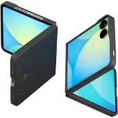 Spigen AirSkin Aramid-etui for Samsung Galaxy Z Flip 7 - Svart