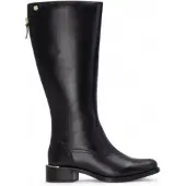 Carmela for woman. 16264202-NEGRO Leather Boots 162642 black (40), 1 to 3 cm, Zip, Casual