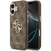 GUESS 4G Big 4G Classic logoetui for iPhone 17 - Brun og gull