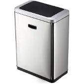 Durable 342423, 40 L, Rektangulær, Rustfritt stål, Sølv, Sensor, ?