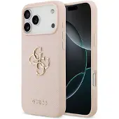 GUESS Kornet Big 4G & Classic Logo iPhone 17 Pro-etui - Rosa