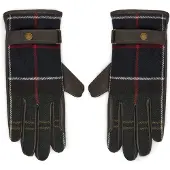 Barbour for woman. LGL0133 Aubrey Tartan brown leather gloves (L), Casual