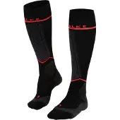 Falke SK Energizing Skisokker, Dame, Black/Neon Red