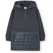 Boboli Fleece Combined Kjole Med Lange Ermer