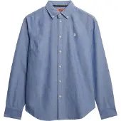 Superdry for woman. W4010565A Slim fit oxford shirt blue (XS), Casual, Cotton, Classic, Long sleeve