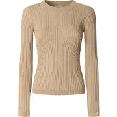Pepe Jeans for woman. PL7000025 Carla beige jumper (L), Casual, Cotton