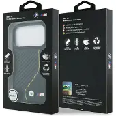 BMW M Carbon Line & Logo MagSafe-etui for iPhone 17 Pro - Gul