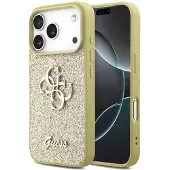 GUESS Fast Glitter Big 4G-etui for iPhone 17 Pro - gull