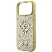 GUESS Fast Glitter Big 4G-etui for iPhone 17 Pro Max - gull