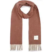 Profuomo Skjerf Lammeull Mahogni Brun Oransje
