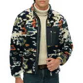 Superdry Printed Genser Med Hel Glidelås