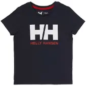Helly Hansen Blå Logo T-skjorte (104 / 4 år)