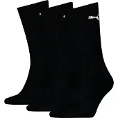 Puma Unisex Sport Crew Lightweight Socks 3 Pack, Clothing, Black, 43-46