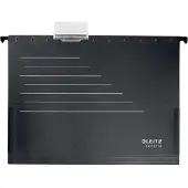 Leitz ALPHA - Hengefil - V-sokkel, 15 mm - for A4 (210 x 297 mm) - kapasitet: 150 ark - med fliker - svart