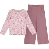 Name it Pysjamas - Noos - NkfNightset - Mauve Shadows - - 9-10 år (134-140) - 2-delt nattøy