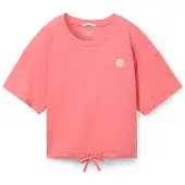 Tom Tailor Cropped Badge Kortarmet T-skjorte