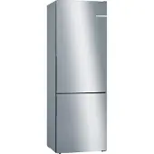 Bosch Serie | 6 KGE49AICA - Kjøleskap/fryser - bunnfryser - bredde: 70 cm - dybde: 65 cm - høyde: 201 cm - 419 liter - Klasse C - rustfritt stål