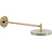 UMAGE LED-vegglampe Asteria Long, oliven/messing, stikkontakt