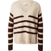 Pepe Jeans for woman. PL7000023 Cecil Stripe beige jumper (S), Casual, Acrylic