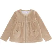 Hust and Claire Sicillia Ottoman velour - solid Genser Biscuit (122 / 7 år)
