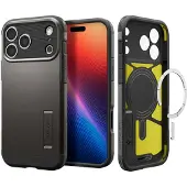 Spigen iPhone 17 Pro Max Tough Armor T Mag Deksel - Våpenmetall