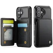 CASEME iPhone 17 C22 etui RFID-kortlommebok - Svart