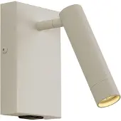 QAZQA Moderne vegglampe beige justerbar med USB-C - Croft