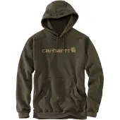 Carhartt Marquette Logo Sweatshirt Men Burnished Logs Heather M