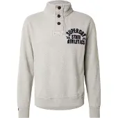 Superdry Vintage Athletic Half Button Collegegenser
