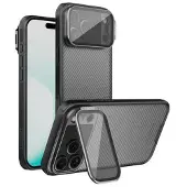 NILLKIN iPhone 17 Pro Max/18 Pro Max CamShield Prop Hybrid-deksel - Gjennomsiktig svart