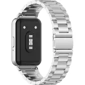 INF Klokkerem i rustfritt stål for Samsung Galaxy Fit 3 Silver