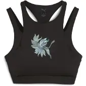 Puma GREEN TERRAINS GRAPHIC BRA - MID Women, Clothing, Black, XL